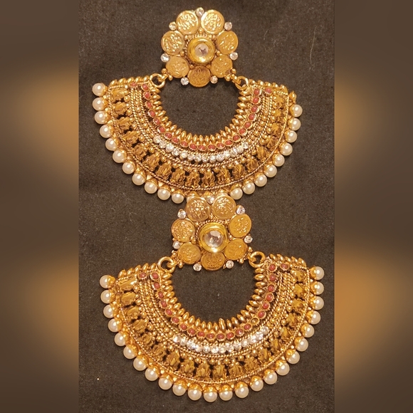 Earring Chandbali - Picture 3 of 4